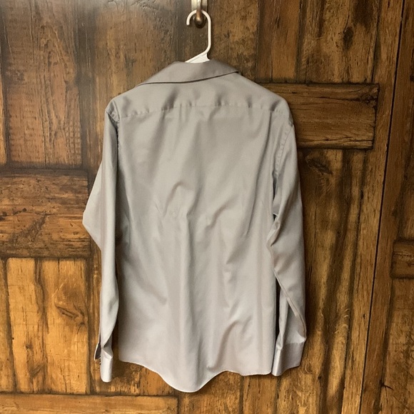 Men’s grey fitted dress shirt size medium Geoffrey Bean - Picture 2 of 4